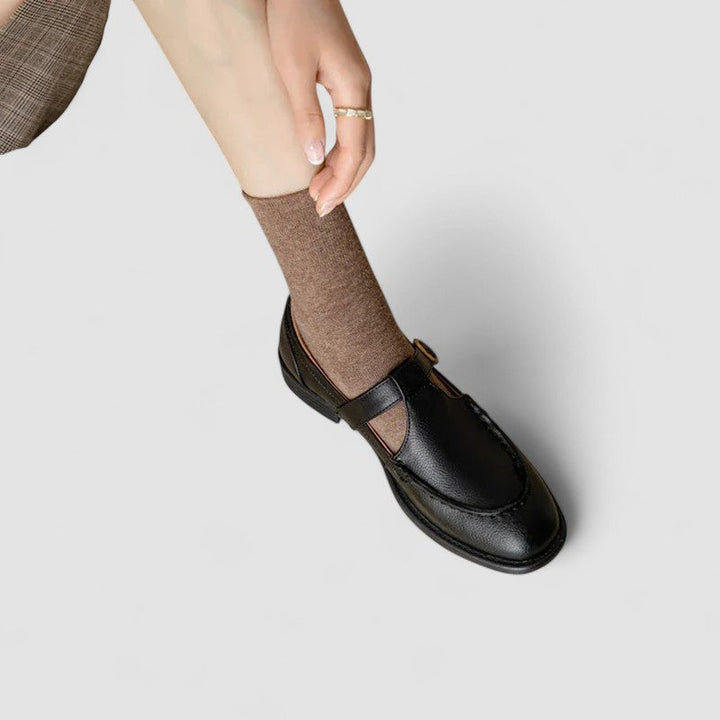 Zhelynne | Orthopaedic Square-Toe Mary Jane Shoes